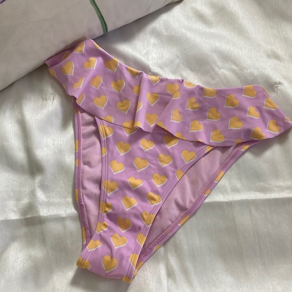 Stoney Clover Lane Flutter Heart Print Swim Bottom - Picture 3 of 8